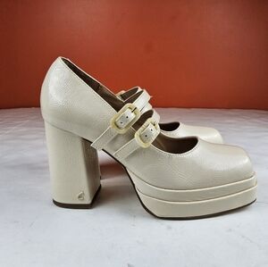 Circus by Sam Edelman women Block Heel Platform Mary Jane Pump 7.5M Crea…